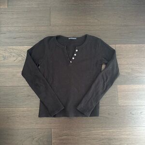 Brandy Melville Black Long Sleeve Tee